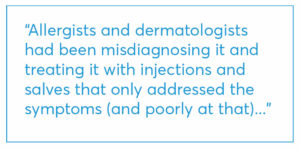 a case of aggressive atopic dermatitis